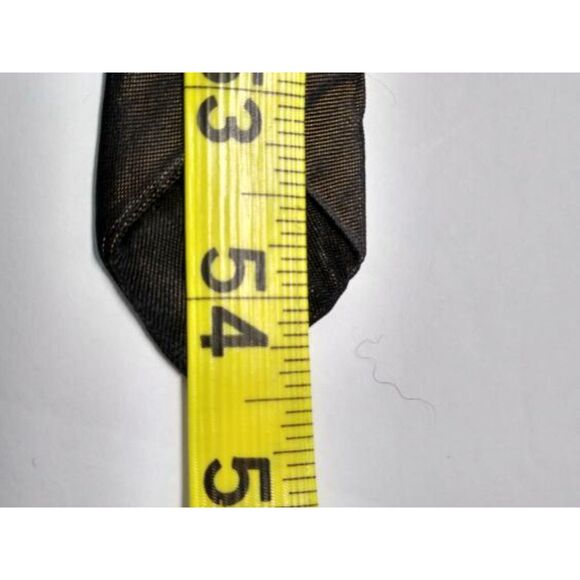 Dark Brown with a Goldish Brown Diamond Pattern Print Necktie Woven Tie - Picture 4 of 5